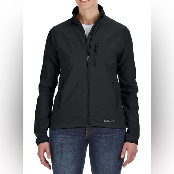 MARMOT LADIES' Tempo Jacket In Black W/ PAR Logo Size Medium - Picture 4 of 14